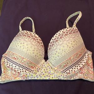 EUC VS Plunge Strappy Back Push-up Bra 32D